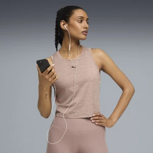 PUMA Damska koszulka treningowa bez rękawów CLOUDSPUN, Odzież, Beżowy,