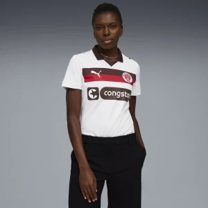 PUMA Damska koszulka wyjazdowa FC St. Pauli 25/26, Odzież, Biały,
