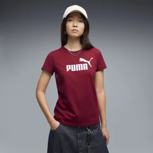 PUMA Damska koszulka z logo ESS No. 1, Odzież, Czerwony