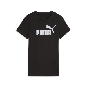 PUMA Damska koszulka z logo Essentials, OdzieÅ¼, Czarny