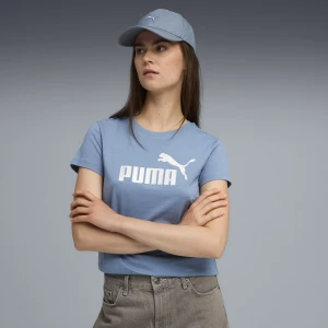 PUMA Damska koszulka z logo NO. 1 ESS Metaliczny, Odzież, Niebieski,