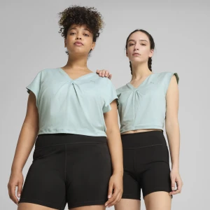 Zdjęcie produktu PUMA Damska koszulka z węzłem MOVE CLOUDPSUN, Odzież, Zielony