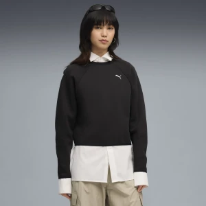 PUMA Damska krótka bluza Evostripe Comfort, Akcesoria, Czarny,