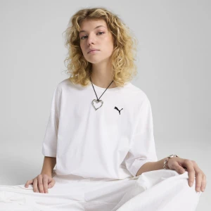Zdjęcie produktu PUMA Damska krótka koszulka oversize WARDROBE ESS, Odzież, Biały