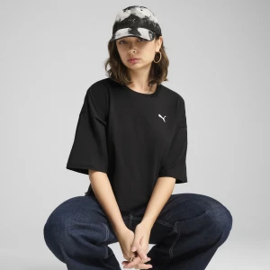 Zdjęcie produktu PUMA Damska krótka koszulka oversize WARDROBE ESS, Odzież, Czarny