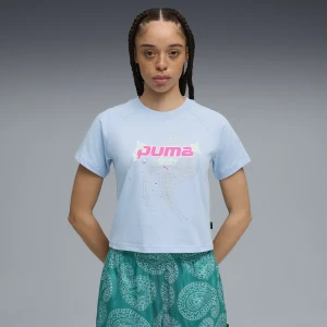PUMA Damska krótka koszulka Shooting Stars, Odzież, Niebieski,