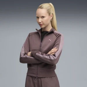 PUMA Damska krótka kurtka dresowa T7 ALWAYS ON, Odzież, Fioletowy,