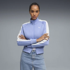 PUMA Damska krótka kurtka dresowa T7 ALWAYS ON, Odzież, Fioletowy,