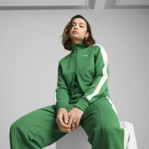 PUMA Damska krótka kurtka dresowa T7 ALWAYS ON, Odzież, Zielony,