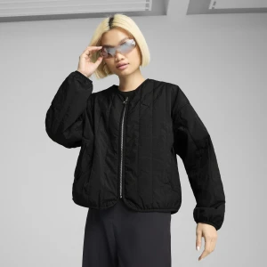 PUMA Damska kurtka Relaxed Reversible Liner, Odzież, Czarny,