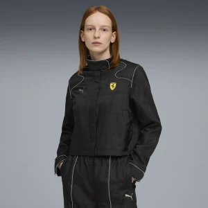 PUMA Damska kurtka Scuderia Ferrari HP Premium, Odzież, Czarny,
