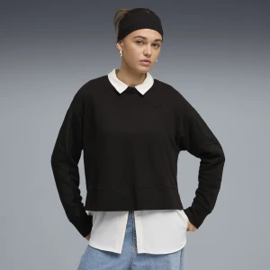 Zdjęcie produktu PUMA Damska luźna bluza z okrągłym dekoltem HER, Odzież, Czarny