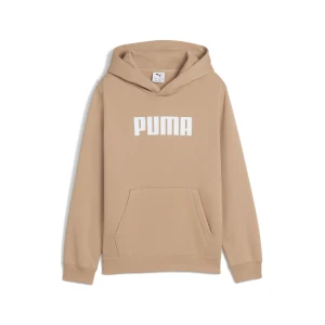 PUMA Damska polarowa bluza Essentials Logo z kapturem, Akcesoria, Beżowy,