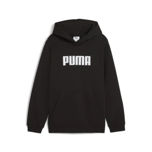 PUMA Damska polarowa bluza Essentials Logo z kapturem, Akcesoria, Czarny,
