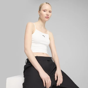 Zdjęcie produktu PUMA Damska prążkowana koszulka bez rękawów WARDROBE ESS, Odzież, Biały