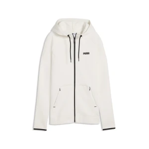 PUMA Damska rozpinana bluza z kapturem Spacer, Odzież, Biały,