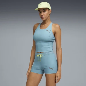 PUMA Damska skrócona koszulka na ramiączkach do biegania Lightspeed, Odzież, Niebieski,