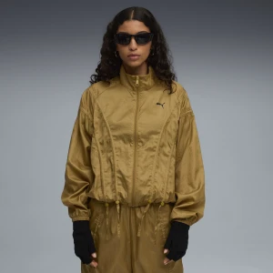 PUMA Damska tkana kurtka oversize DARE TO, Odzież, Brązowy,