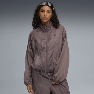 PUMA Damska tkana kurtka oversize DARE TO, Odzież, Fioletowy,