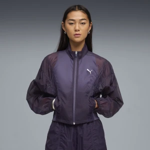 PUMA Damska tkana kurtka oversize Dare To, Odzież, Fioletowy,