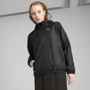 PUMA Damska wiatrówka o standardowym kroju Essentials, Odzież, Czarny,