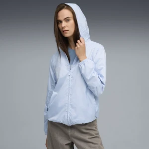PUMA Damska wiatrówka o standardowym kroju Essentials, Odzież, Niebieski,