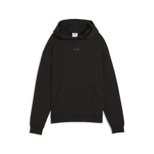 PUMA Damska wygodna bluza z kapturem Essentials Elevated, Odzież, Czarny,
