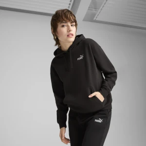 PUMA Damska wygodna bluza z kapturem Essentials z małym logo No. 1, Odzież, Czarny,