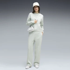 PUMA Damski dres Loungewear Fleece, Odzież, Zielony
