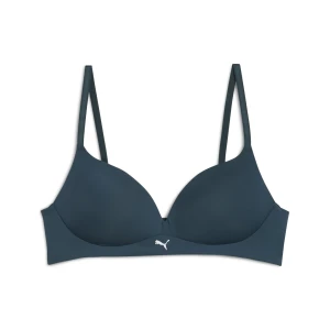 PUMA Damski miękki usztywniany biustonosz, 1 sztuka, Odzież, Niebieski,