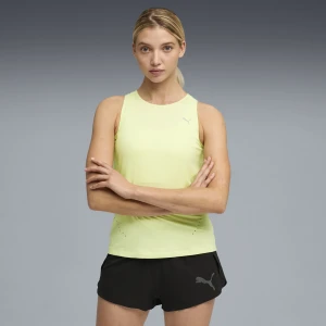 PUMA Damski podkoszulek do biegania RUN CLOUDSPUN, Odzież, Zielony,