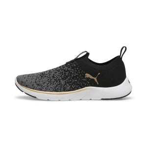 PUMA Damskie dzianinowe buty do biegania SOFTRIDE Remi, Buty, Czarny,