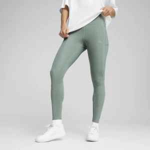 PUMA Damskie legginsy EVOSTRIPE, Odzież, Zielony,