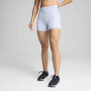 PUMA Damskie obcisłe szorty z wysokim stanem 5" LACE, Odzież, Niebieski,