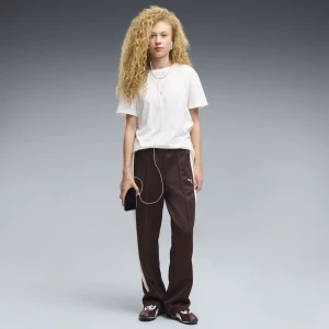 PUMA Damskie proste spodnie dresowe T7 Always On, Akcesoria, Brązowy