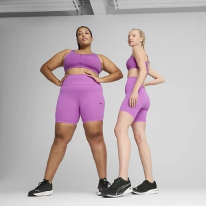 PUMA DAMSKIE, ROWEROWE SPODENKI BEZSZWOWE Z WYSOKIM STANEM SHAPELUXE, Odzież, Fioletowy,