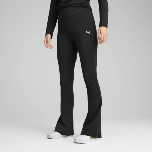 PUMA Damskie rozkloszowane legginsy Essentials z wysokim stanem, Akcesoria, Czarny,