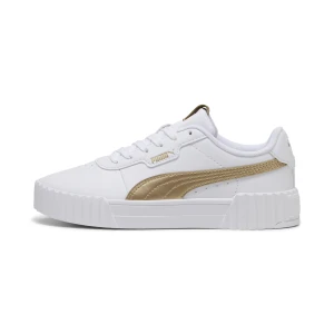 PUMA Damskie sneakersy Carina 3.0 Metaliczny Glam, Buty, Biały srebrny