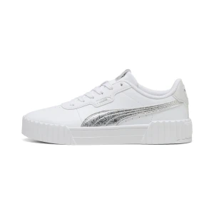 PUMA Damskie sneakersy Carina 3.0 Metaliczny Whisper, Buty, Biały,