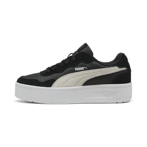 PUMA Damskie sneakersy Court Lally Skye z zamszu, Buty, Czarny,