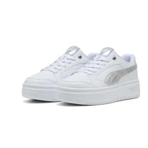 PUMA Damskie sneakersy Rebound Femme Low Metaliczny, Akcesoria, Biały srebrny