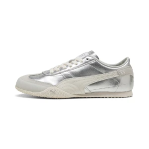 PUMA Damskie sneakersy skórzane Bella, Buty, Metaliczny,