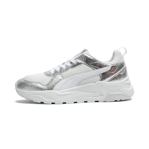 PUMA Damskie sneakersy Trinity 2 Metaliczny Whisper, Buty, Biały,