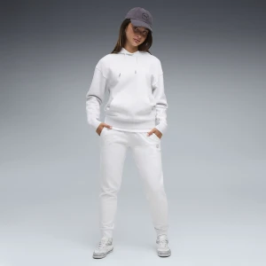 PUMA Damskie spodnie dresowe Essentials Elevated, Odzież, Biały