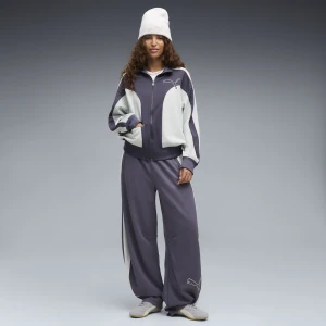 PUMA Damskie spodnie dresowe T7 Love Of The Cat Relaxed Barrel, OdzieÅ¼, Szary