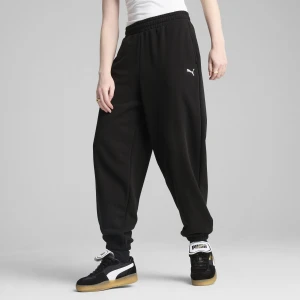 PUMA Damskie spodnie dresowe WARDROBE ESS o luźnym kroju, Akcesoria, Czarny,