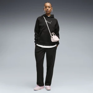 PUMA Damskie spodnie dresowe z dzianiny dresowej Essentials Sequins Comfort, Odzież, Czarny