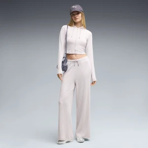 PUMA Damskie spodnie Essentials Wide Leg o luÅºnym kroju, Akcesoria, RÃ³Å¼owy Misty Pink Heather