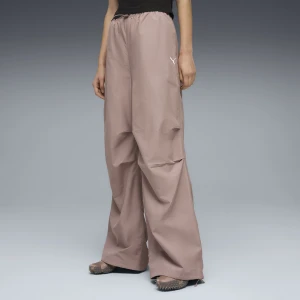 PUMA Damskie spodnie spadochroniarskie Wardrobe Essentials, Odzież, Beżowy,