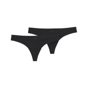 PUMA Damskie stringi bezszwowe 2 pary, Odzież, Czarny,